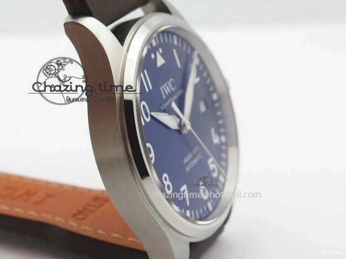 MIROTIME 0121 Mark XVIII Le Petit Prince IW327004 SS Mk Maker Best Edition Blue Dial On Brown Leather Strap A TimelessDesign 7296